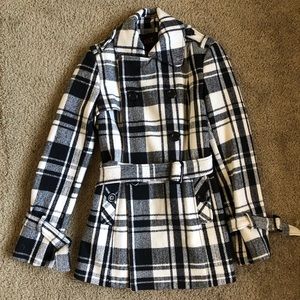 Forever 21 Plaid Coat